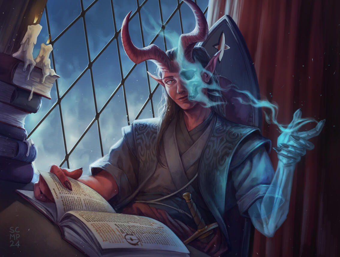 Auron, Fey'ri Necromancer OC